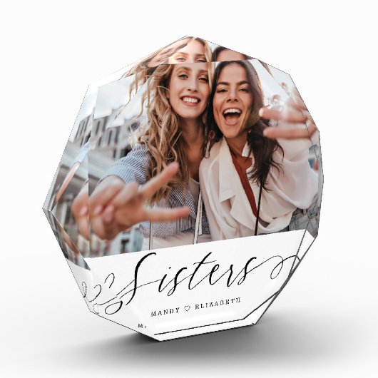 Zuster Script Gift for Sister Photo Keepomwille Fotoblokken (Links)