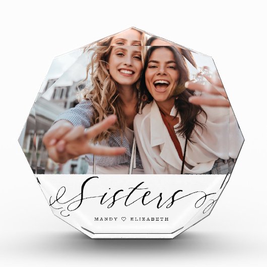 Zuster Script Gift for Sister Photo Keepomwille Fotoblokken (Voorkant)
