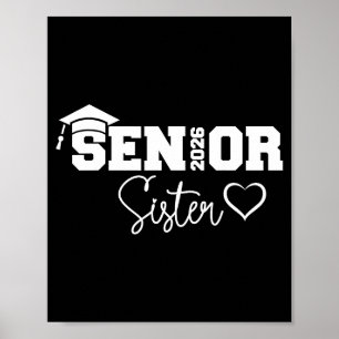 Zuster senior 2026 trotse zuster van eindexamenkla poster