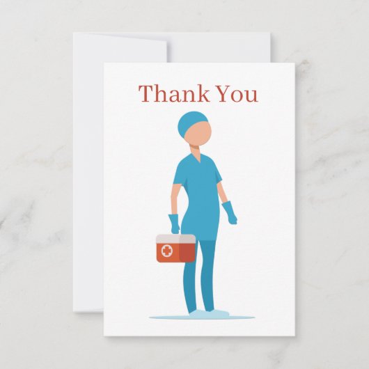 Zuster sentiment Hartelijk dank Bedankkaart (Voorkant)