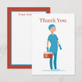 Zuster sentiment Hartelijk dank Bedankkaart (Voorkant / Achterkant)