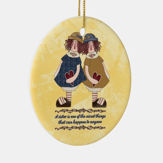 Zuster Sentiment Ornament (Rechts)