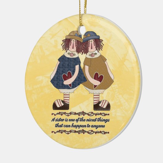 Zuster Sentiment Ornament (Links)