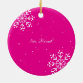 zuster | Sentimentele foto KeepSake Kerstmis Keramisch Ornament (Achterkant)