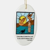 Zuster Seraphim Glas in lood- Ornament (Rechts)