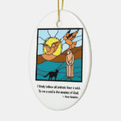 Zuster Seraphim Glas in lood- Ornament (Links)