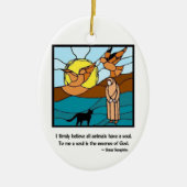 Zuster Seraphim Glas in lood- Ornament (Voorkant)