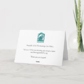 Zuster Seraphim met Katten en Vogels Bedankkaart (Achterkant)