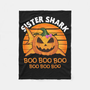 Zuster Shark Boo Boo Boo Funny Halloween Gifts Fleece Deken