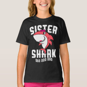 Zuster Shark Girls Birthday Halloween Kerstmis T-shirt