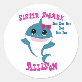 Zuster Shark Stickers