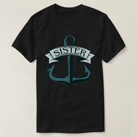 Zuster Ships Anchor T-shirt (Design voorkant)