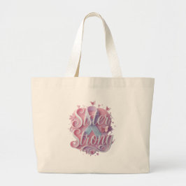 Zuster Sterke Kankerbewustzijnstas – Inspirat Grote Tote Bag