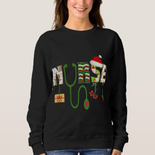 Zuster Stethoscoop Kerstmis Verpleegkundigen Medis Trui