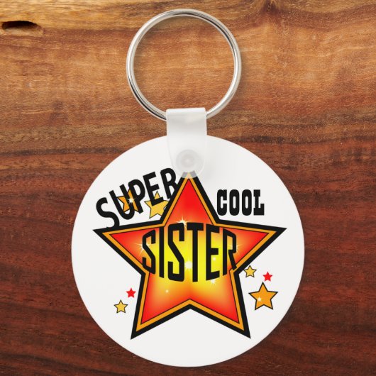 Zuster Super Cool Star Funny Sleutelhanger (Voorkant)