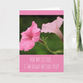 Zuster Support Cancer/ernstige ziekte Kaart (Voorkant)