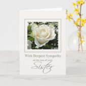 Zuster Sympthy-kaart met Rozen Kaart (Gele Bloem)