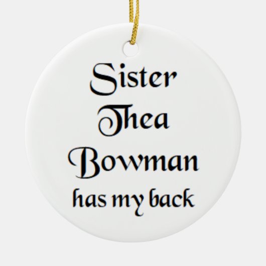 zuster Thea Bowman-mok Keramisch Ornament (Voorkant)