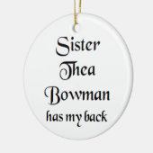 zuster Thea Bowman-mok Keramisch Ornament (Links)