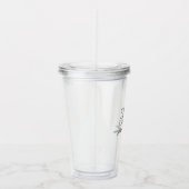 Zuster Tribale Bloem Arrow Bruiloft Bachlorette Acryl Drinkbeker (Rechts)