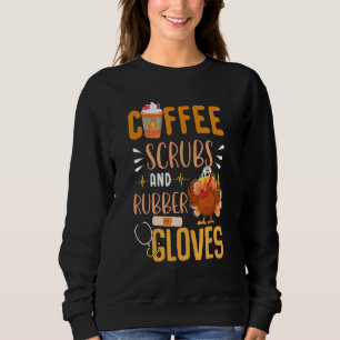 Zuster Turkey scrubs Stethoscoop Thanksgiving Day Trui