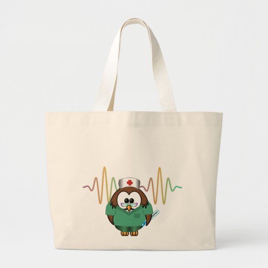 zuster uil grote tote bag (Voorkant)