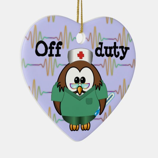 zuster uil keramisch ornament (Rechts)