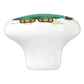 zuster uil keramische knop (Zijkant)