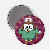 zuster uil magneet (Voorkant / Achterkant)