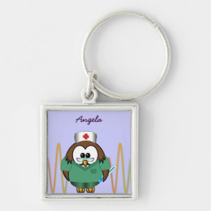 zuster uil sleutelhanger