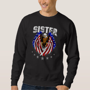 Zuster USA Flag Bald Eagle Patriotic 4th o Trui