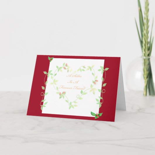 Zuster Valentijn Card Kaart (Voorkant)