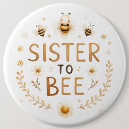 Zuster van Bee Ronde Button 6,0 Cm