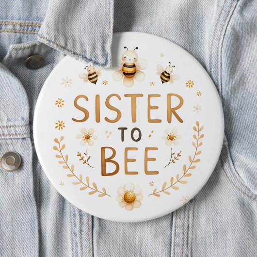 Zuster van Bee Ronde Button 6,0 Cm (In situ)