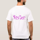 Zuster van Birthday Girl T-shirt (Achterkant)