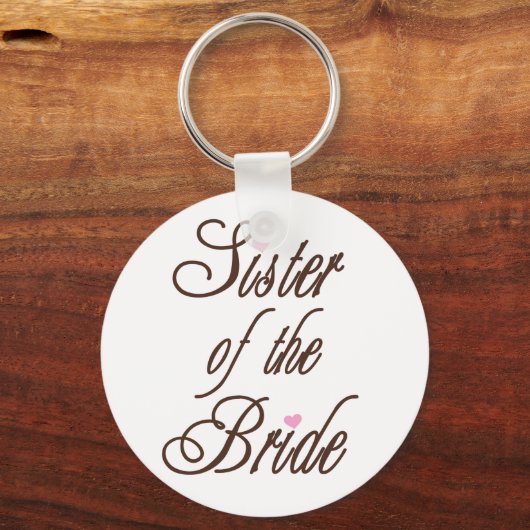 Zuster van Bride Classy Browns Sleutelhanger (Voorkant)