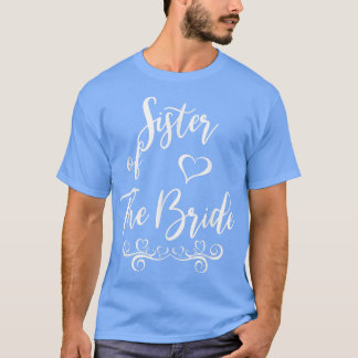 Zuster van Bride & Groom Wedding Matching T-shirt
