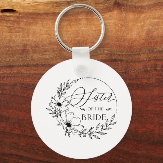 zuster van bride sleutelhanger (Voorkant)