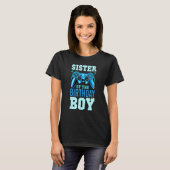 Zuster van de Birthday Boy Matching Video Gamer Bi T-shirt (Voorkant volledig)
