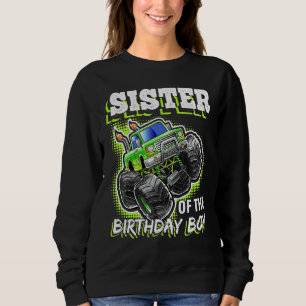 Zuster van de Birthday Boy Monster Truck Birthday Trui