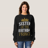 Zuster van de Birthday Prince Boys Bday Gift Trui (Voorkant volledig)