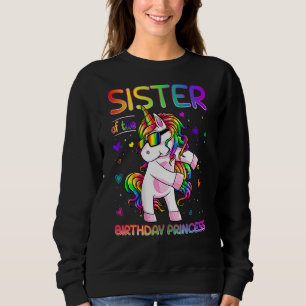 Zuster van de Birthday Princess Girl Flossing Unic Trui