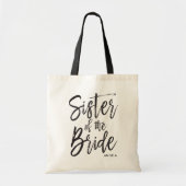 Zuster van de Bride | Aangepaste bruiloft in Scrip Tote Bag (Voorkant)