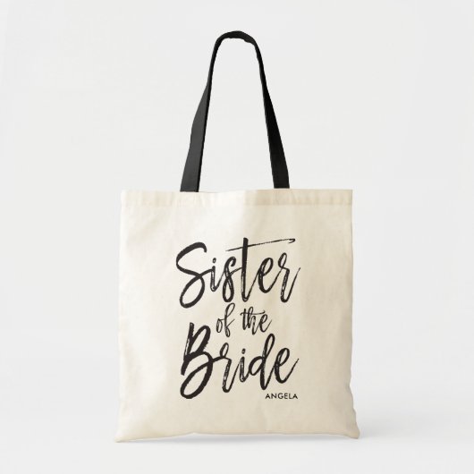 Zuster van de Bride | Aangepaste bruiloft in Scrip Tote Bag (Voorkant)