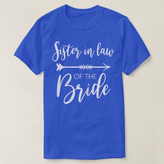 zuster van de bride bachelorette t-shirt (Design voorkant)