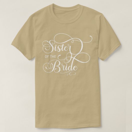 Zuster van de Bride (bruiloft) T-shirt (Design voorkant)