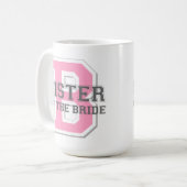 Zuster van de Bride Cheer Koffiemok (Voorkant links)