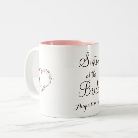 Zuster van de Bride cup Tweekleurige Koffiemok (Voorkant links)