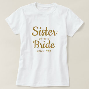 Zuster van de Bride Custom T-Shirt