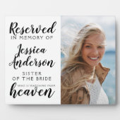 Zuster van de Bride Gereserveerde Heaven Foto Fotoplaat (Voorkant)